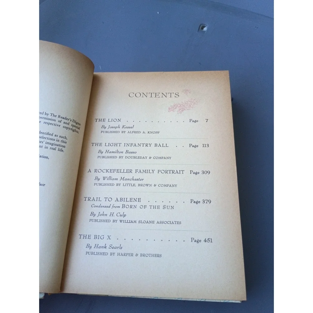 Readers Digest‎ Condensed Green Cover Vol 3 1959 Summer 1st Edition
